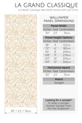 vintage ornament peel and stick wallpaper specifiation