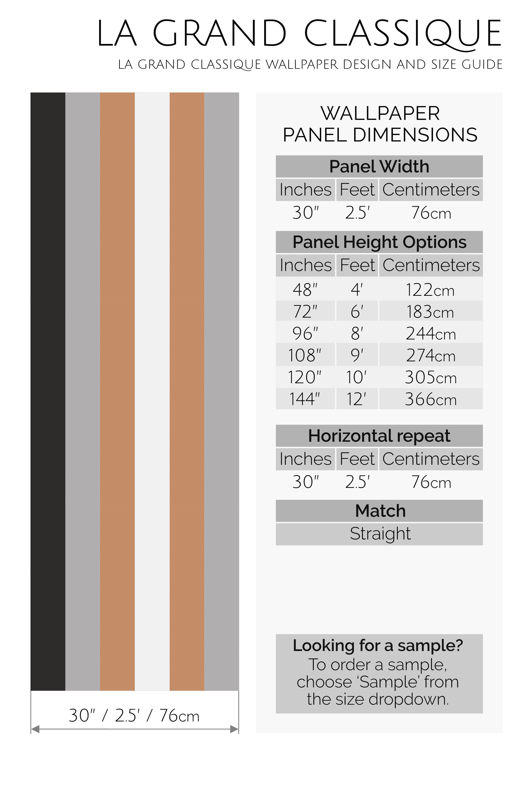 classic stripe peel and stick wallpaper specifiation