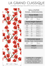 spring flowers peel and stick wallpaper specifiation