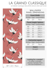 bird pattern peel and stick wallpaper specifiation