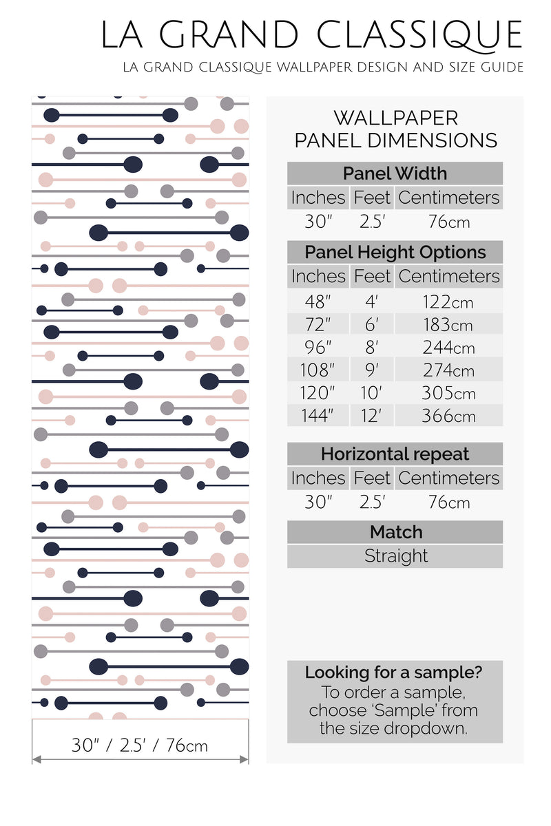 circle line peel and stick wallpaper specifiation