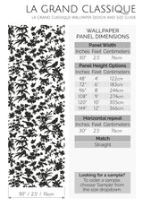 bird silhouette peel and stick wallpaper specifiation