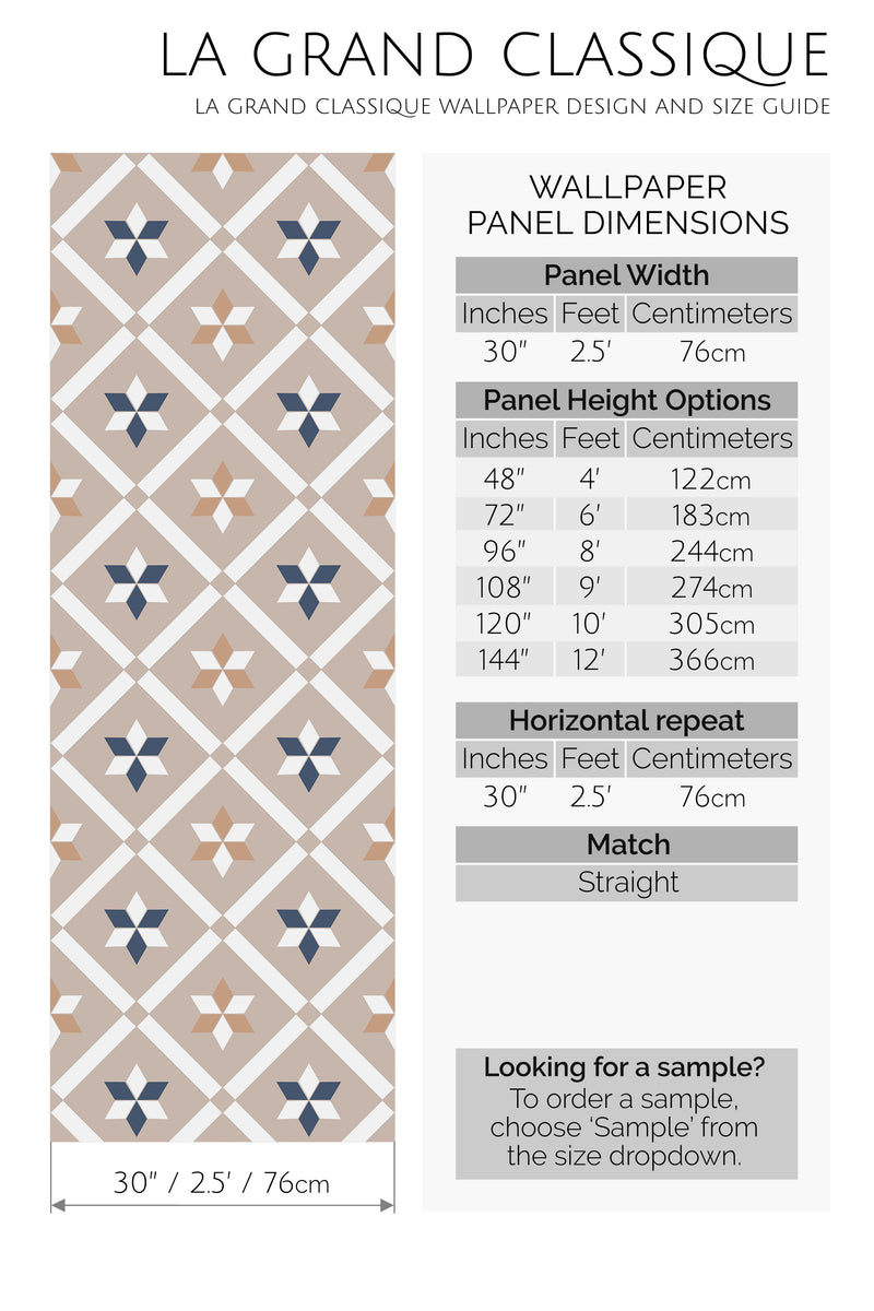 french tile peel and stick wallpaper specifiation