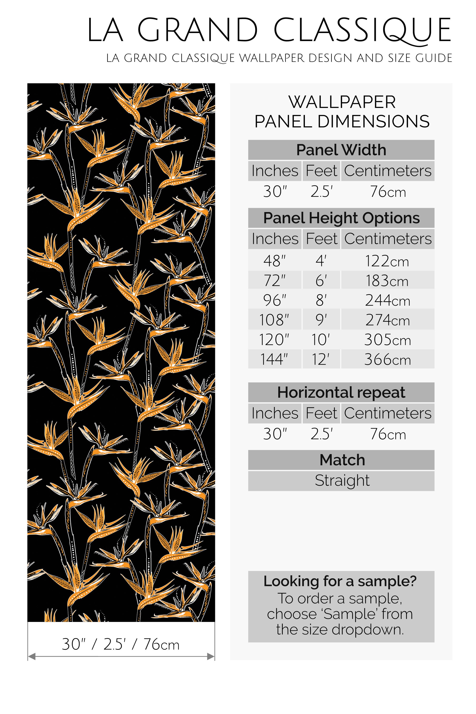 black flower peel and stick wallpaper specifiation