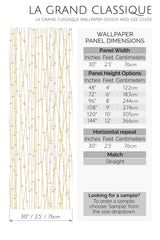 retro gold peel and stick wallpaper specifiation