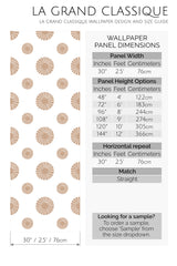 polka dot flower peel and stick wallpaper specifiation