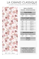 pink boho circle peel and stick wallpaper specifiation