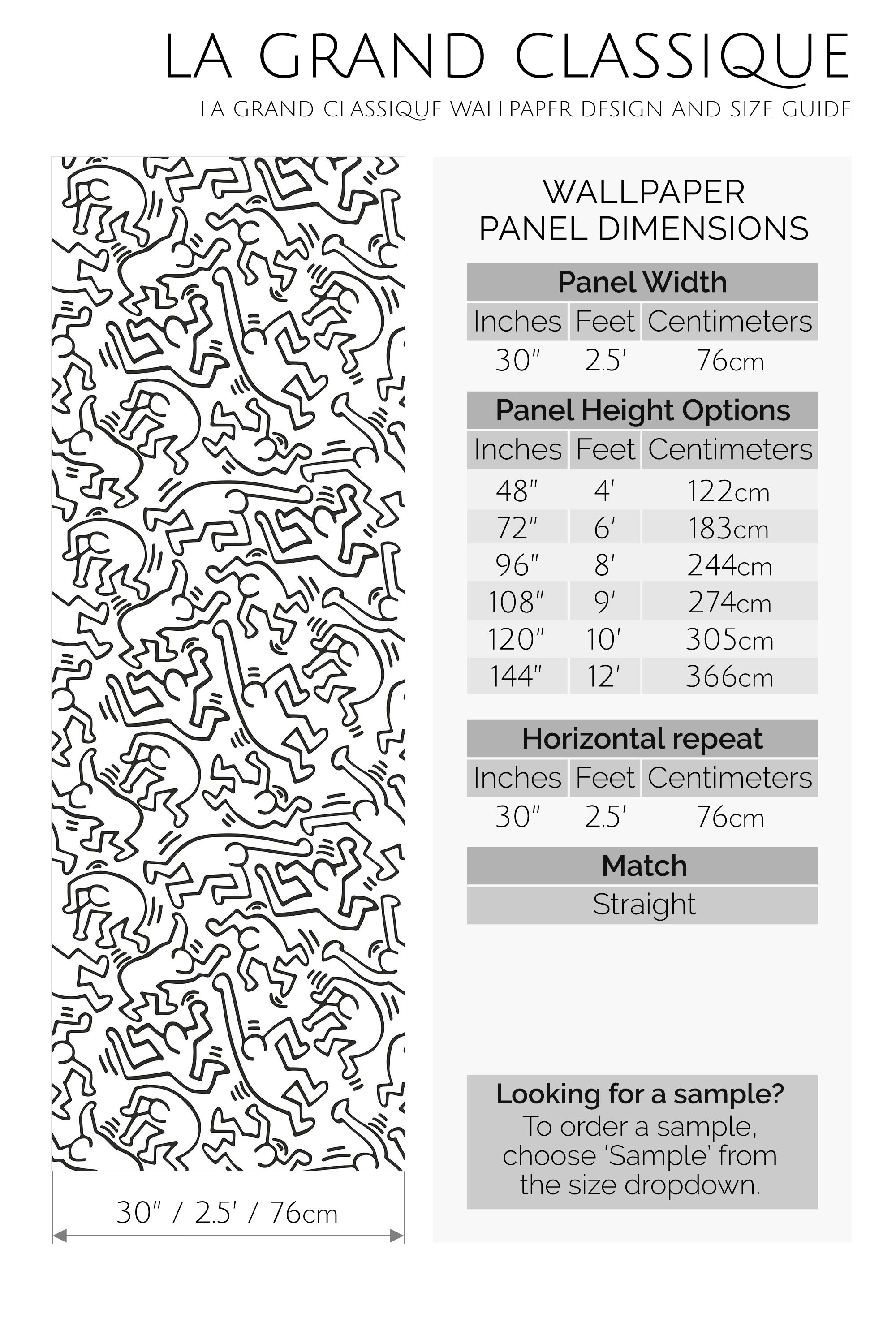 stick man peel and stick wallpaper specifiation
