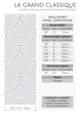 optic circle peel and stick wallpaper specifiation