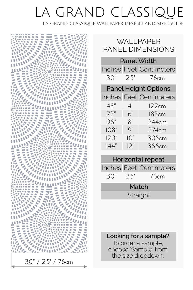 optic circle peel and stick wallpaper specifiation