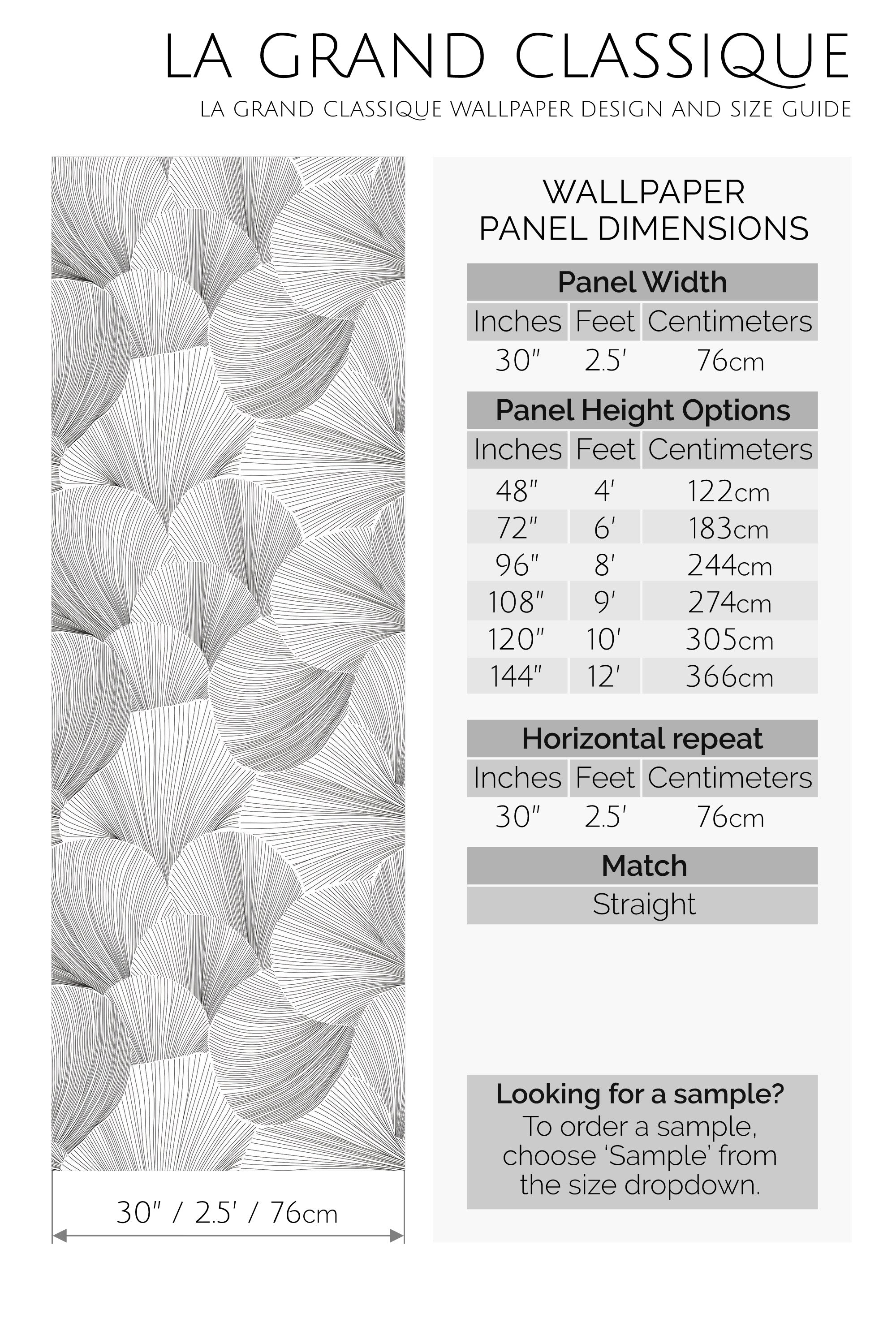 seamless line art peel and stick wallpaper specifiation