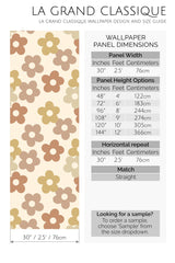 simple floral peel and stick wallpaper specifiation