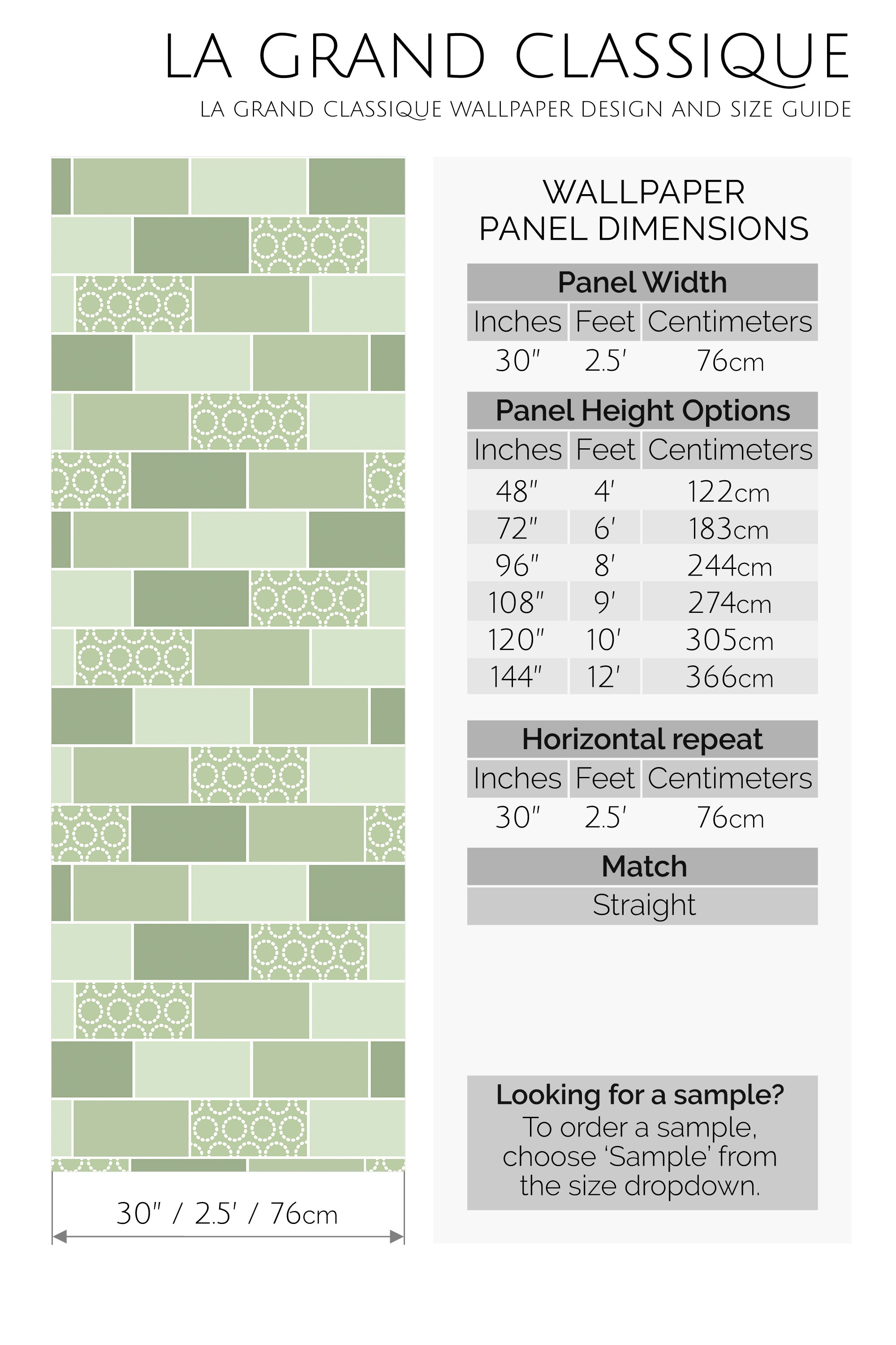 green tile peel and stick wallpaper specifiation