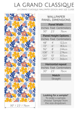 colorful spring peel and stick wallpaper specifiation