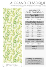 rice plant peel and stick wallpaper specifiation