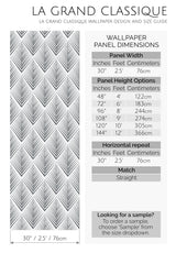 seamless arch peel and stick wallpaper specifiation