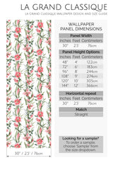 lilies peel and stick wallpaper specifiation