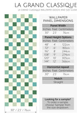 green check peel and stick wallpaper specifiation