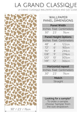 giraffe peel and stick wallpaper specifiation