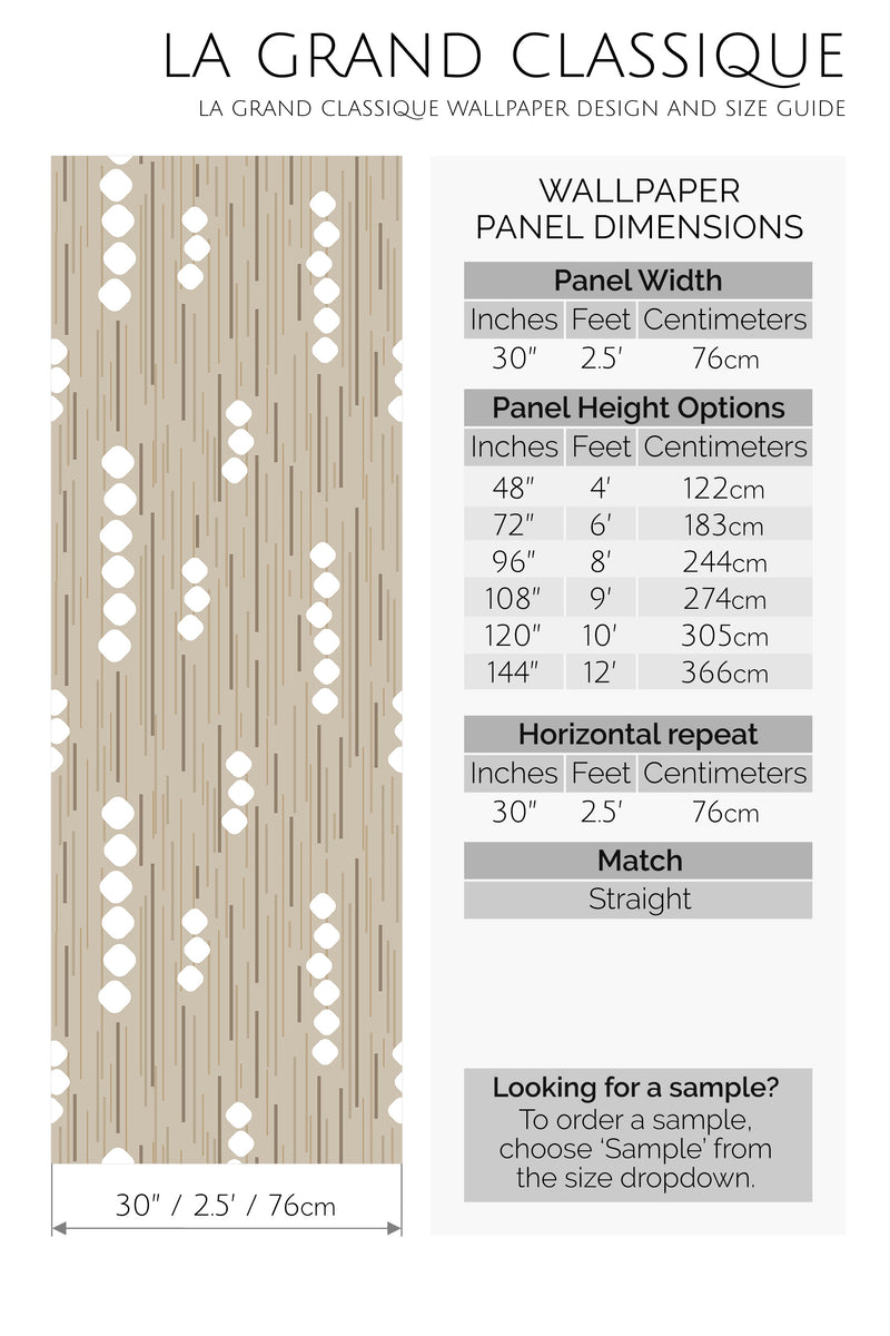 neutral peel and stick wallpaper specifiation