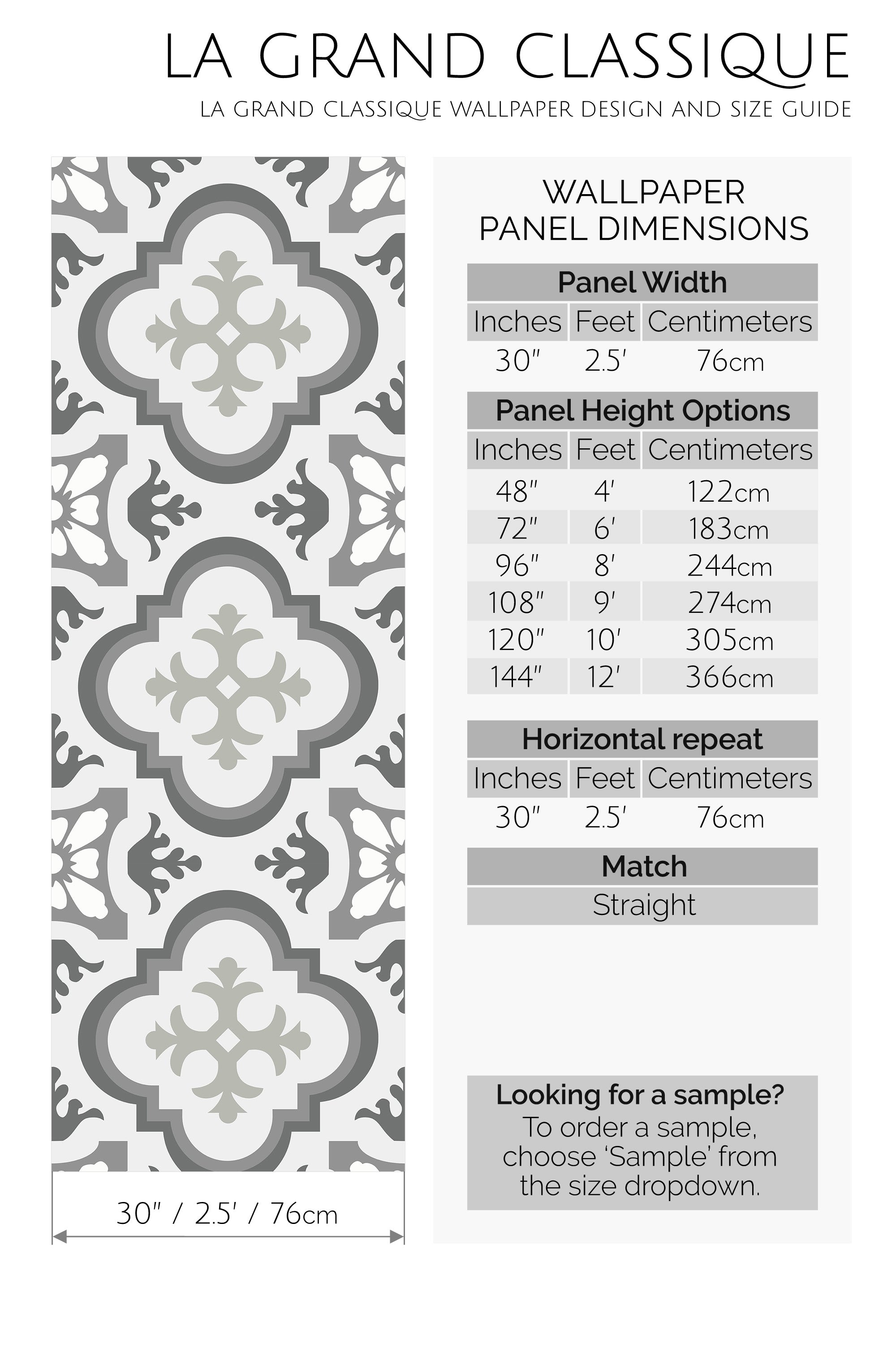 gray french tile peel and stick wallpaper specifiation