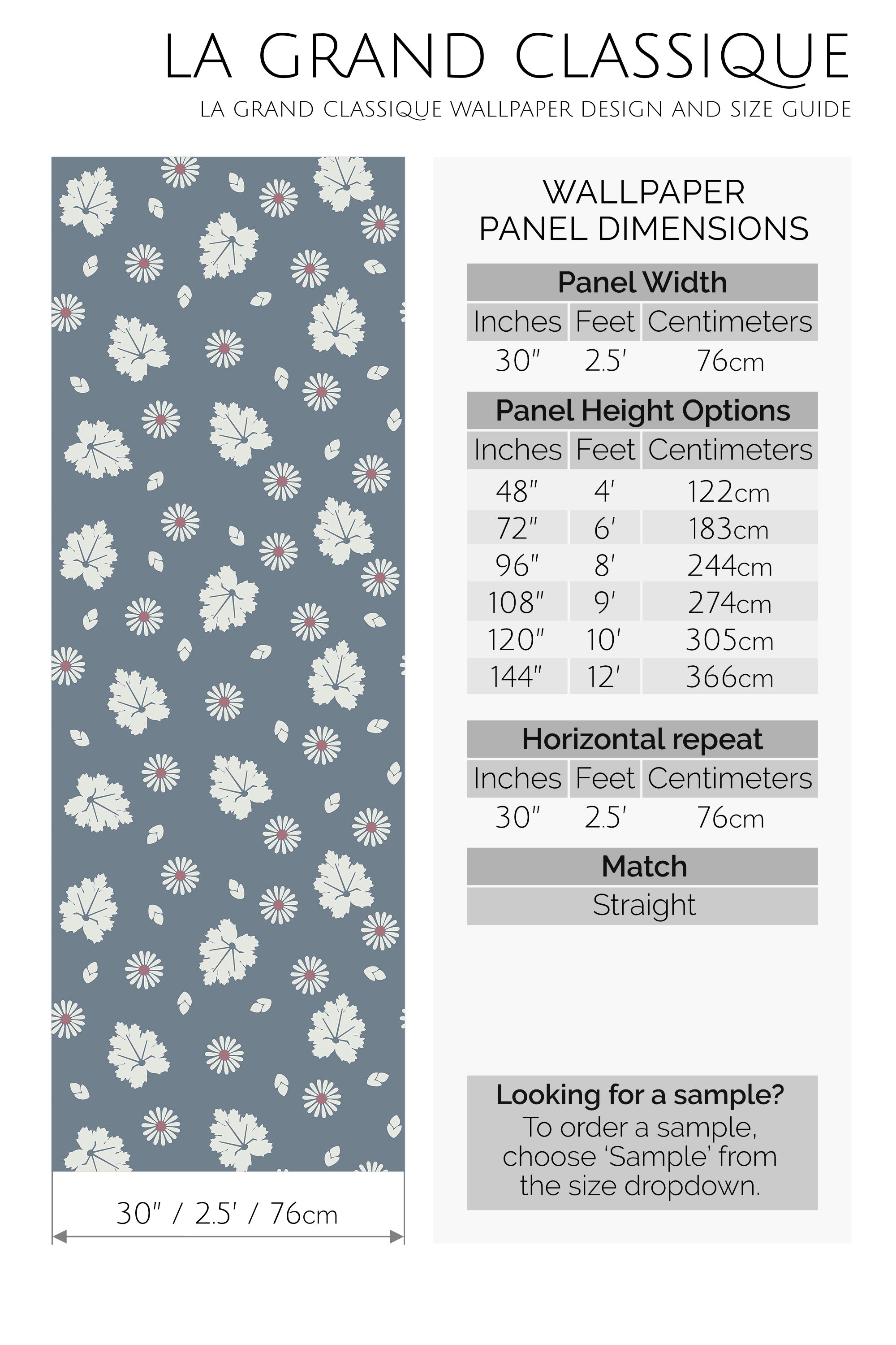 flower farmhouse peel and stick wallpaper specifiation