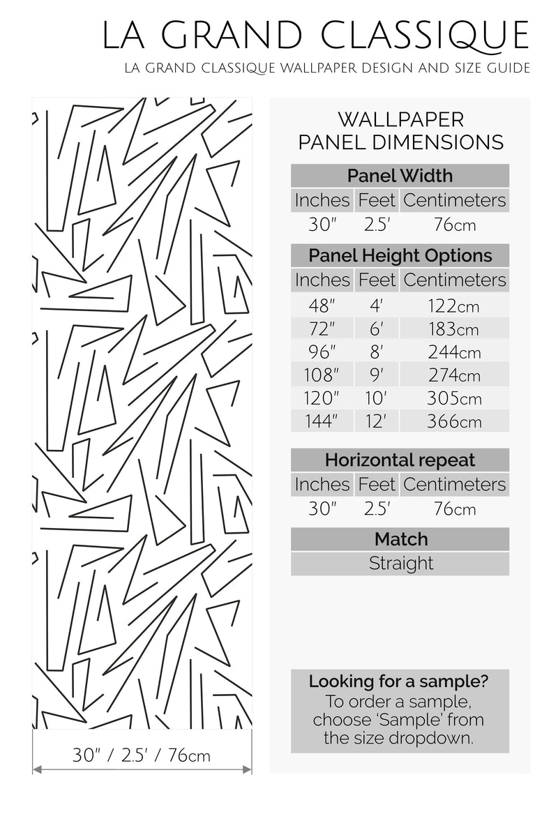 abstract line drawing peel and stick wallpaper specifiation