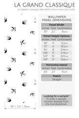 swallow peel and stick wallpaper specifiation