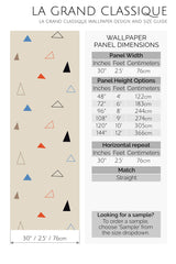 triangle peel and stick wallpaper specifiation