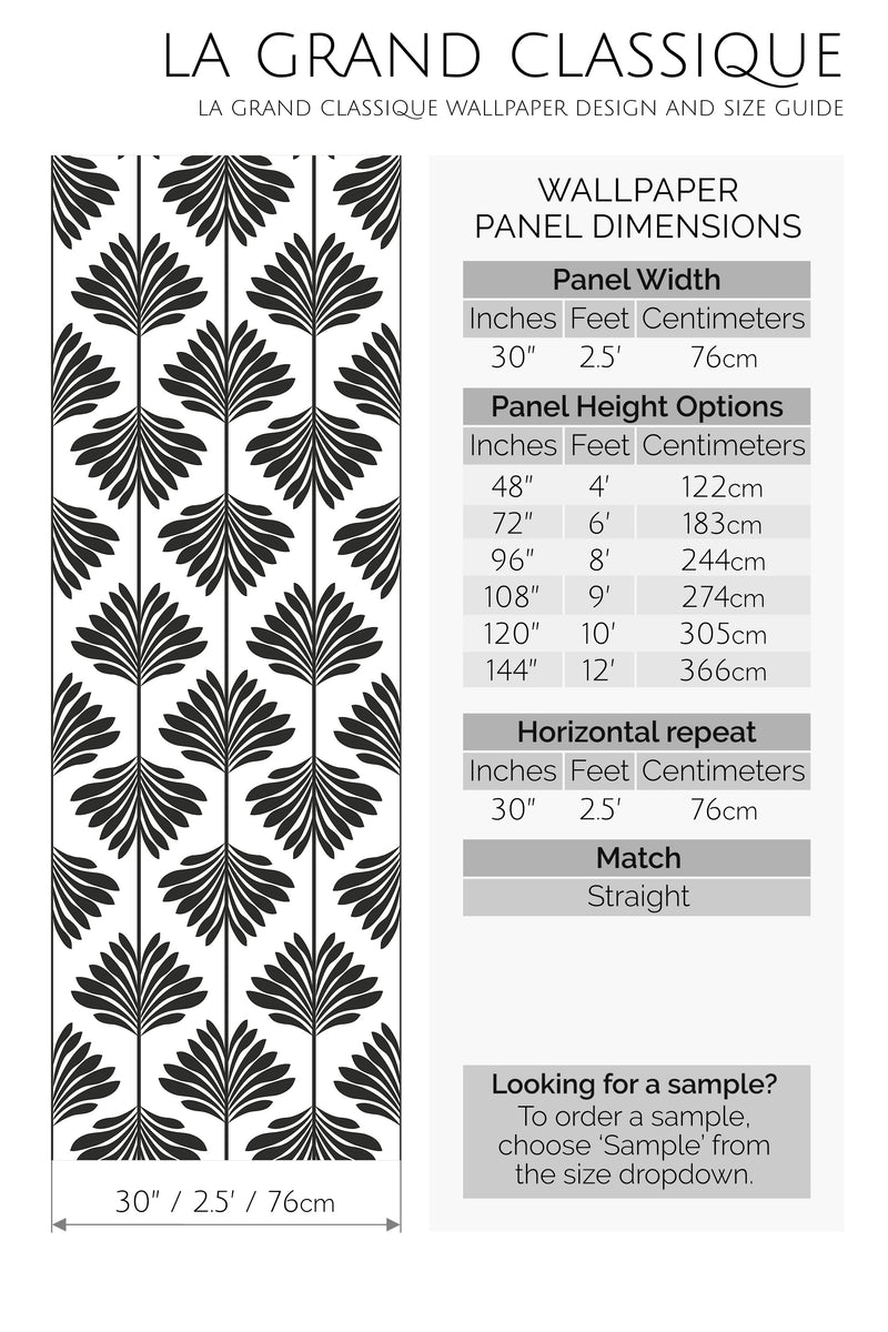 leaf peel and stick wallpaper specifiation