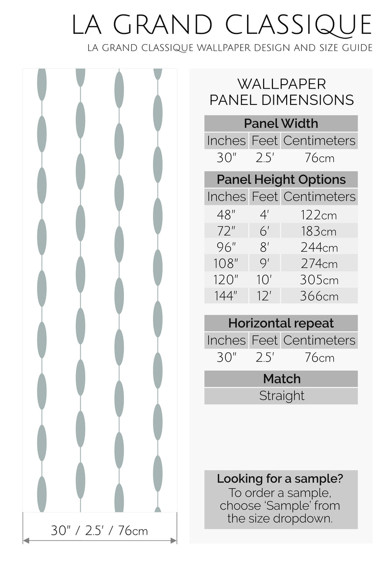 retro circle peel and stick wallpaper specifiation