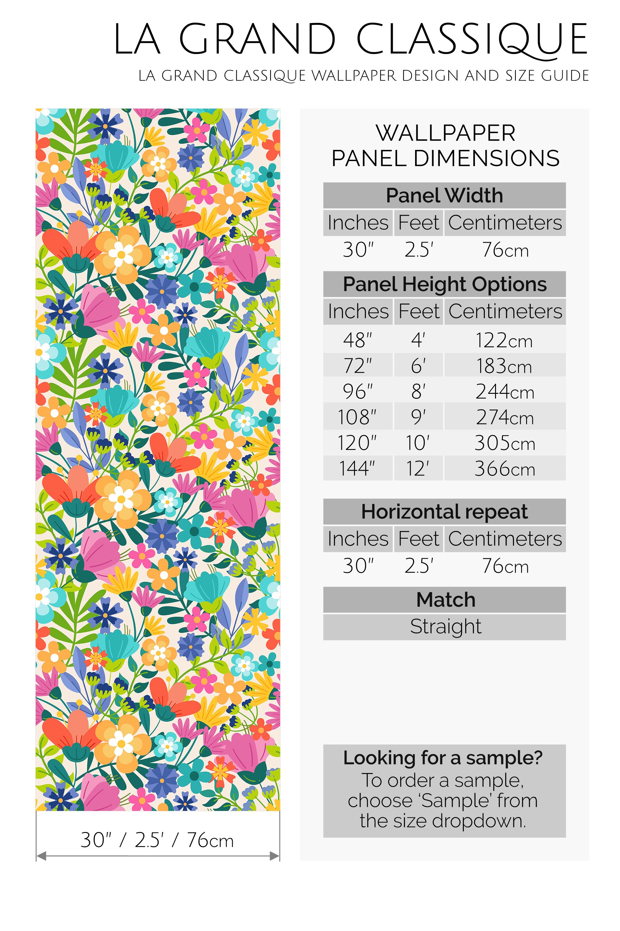 colorful summer peel and stick wallpaper specifiation