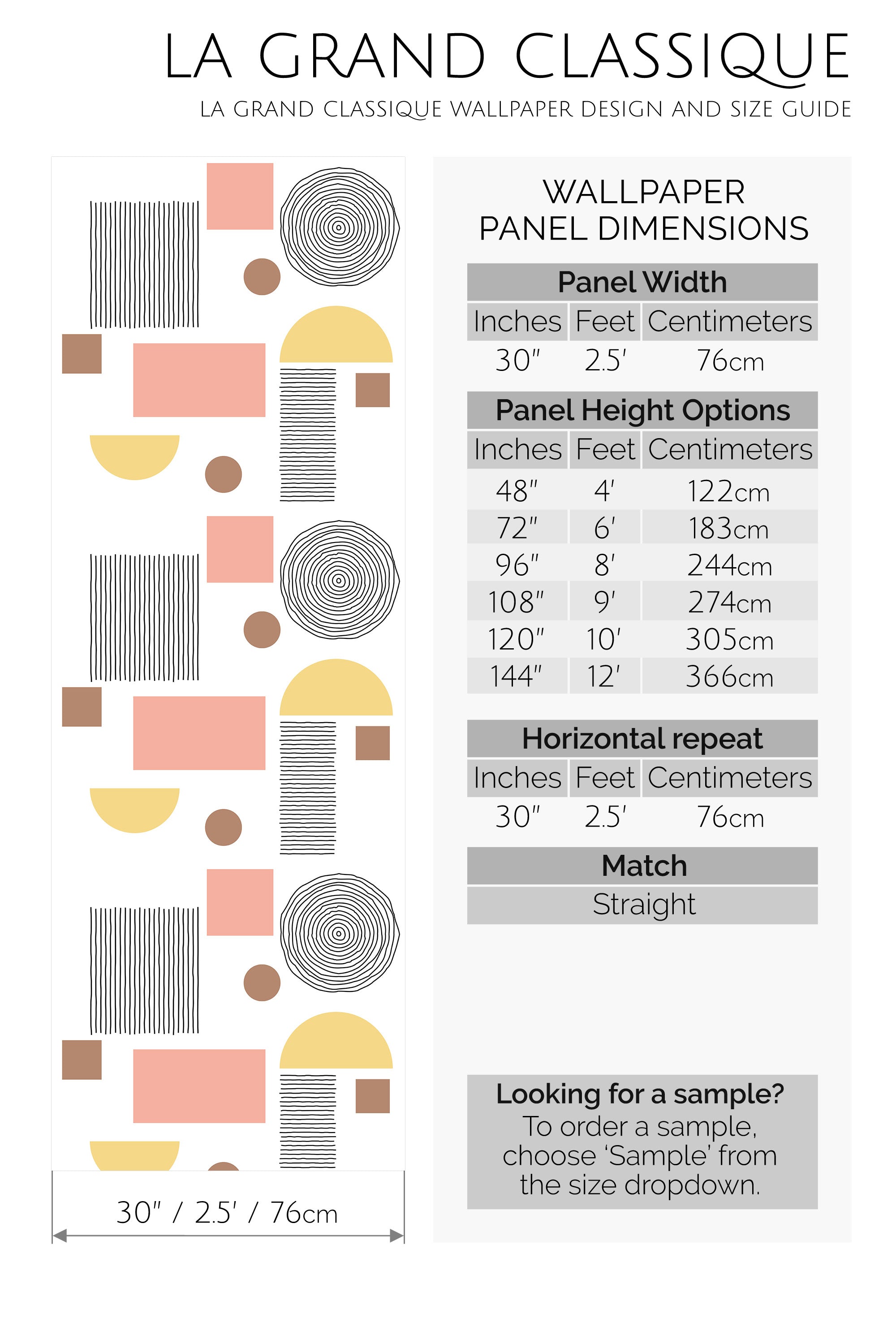 boho circle peel and stick wallpaper specifiation