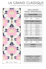 art deco flower peel and stick wallpaper specifiation