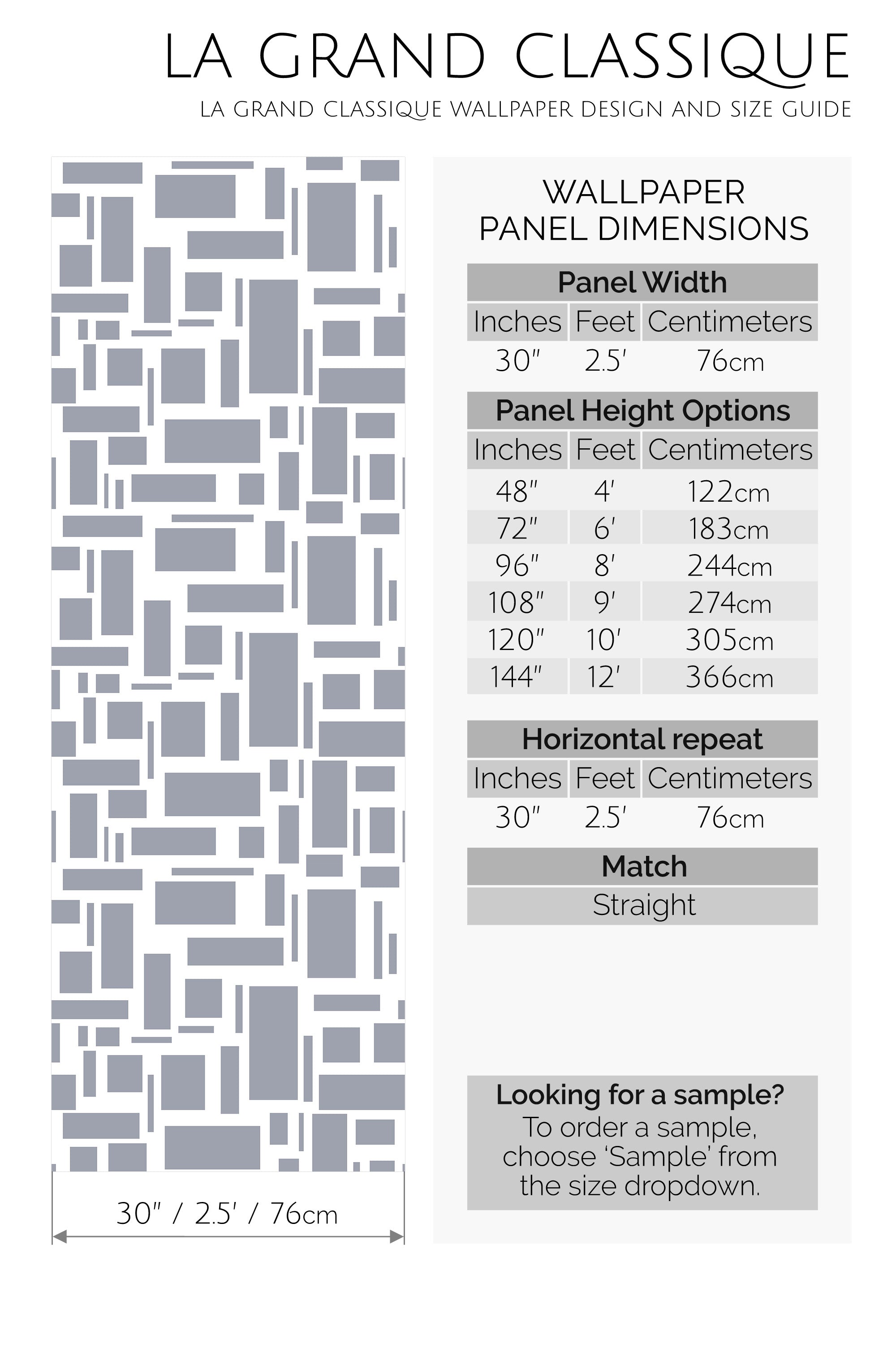 small tile peel and stick wallpaper specifiation