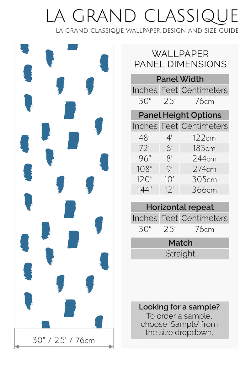 painted stroke peel and stick wallpaper specifiation