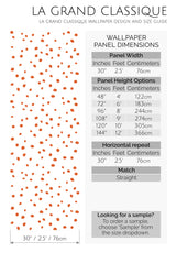 small spots peel and stick wallpaper specifiation