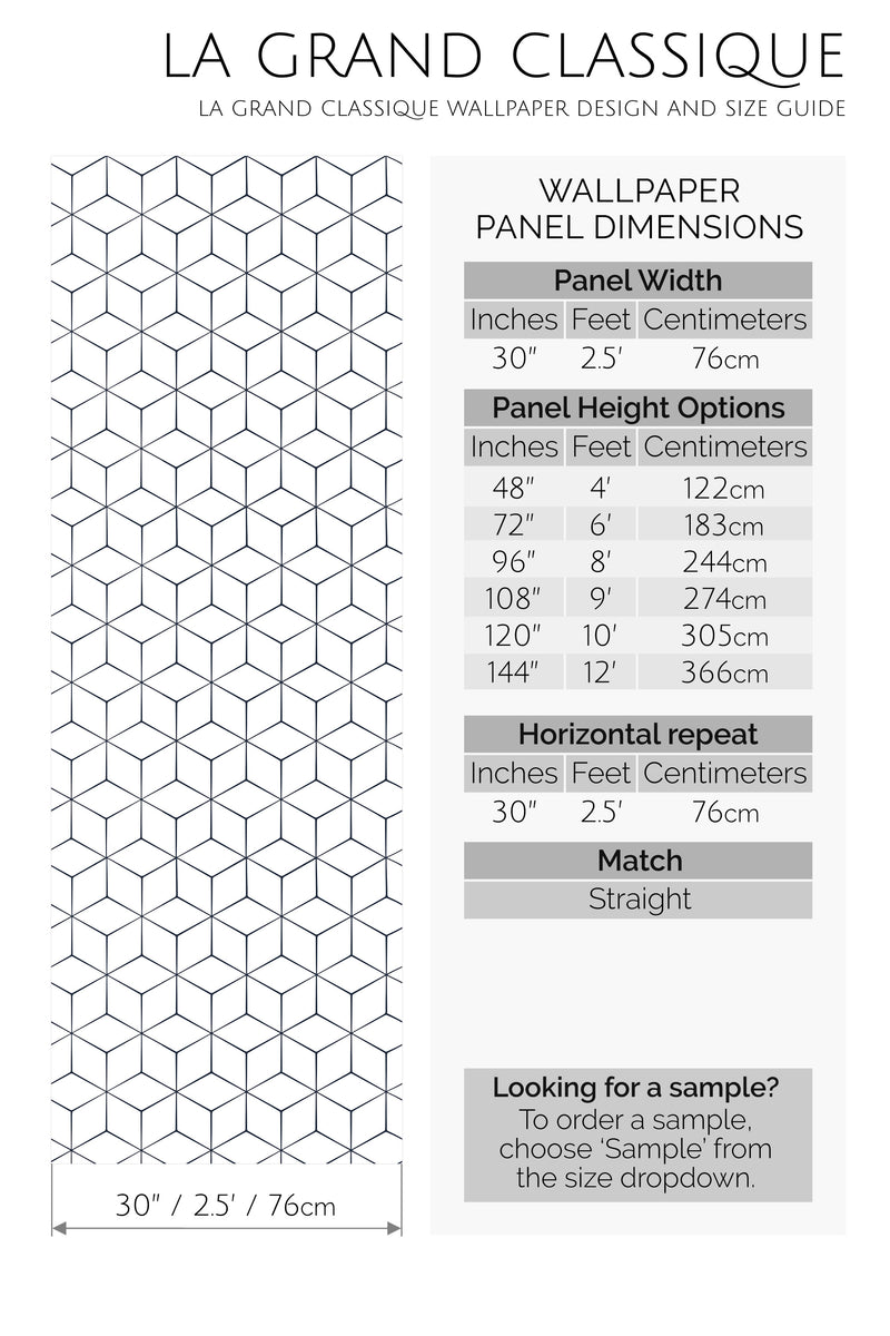 cube peel and stick wallpaper specifiation