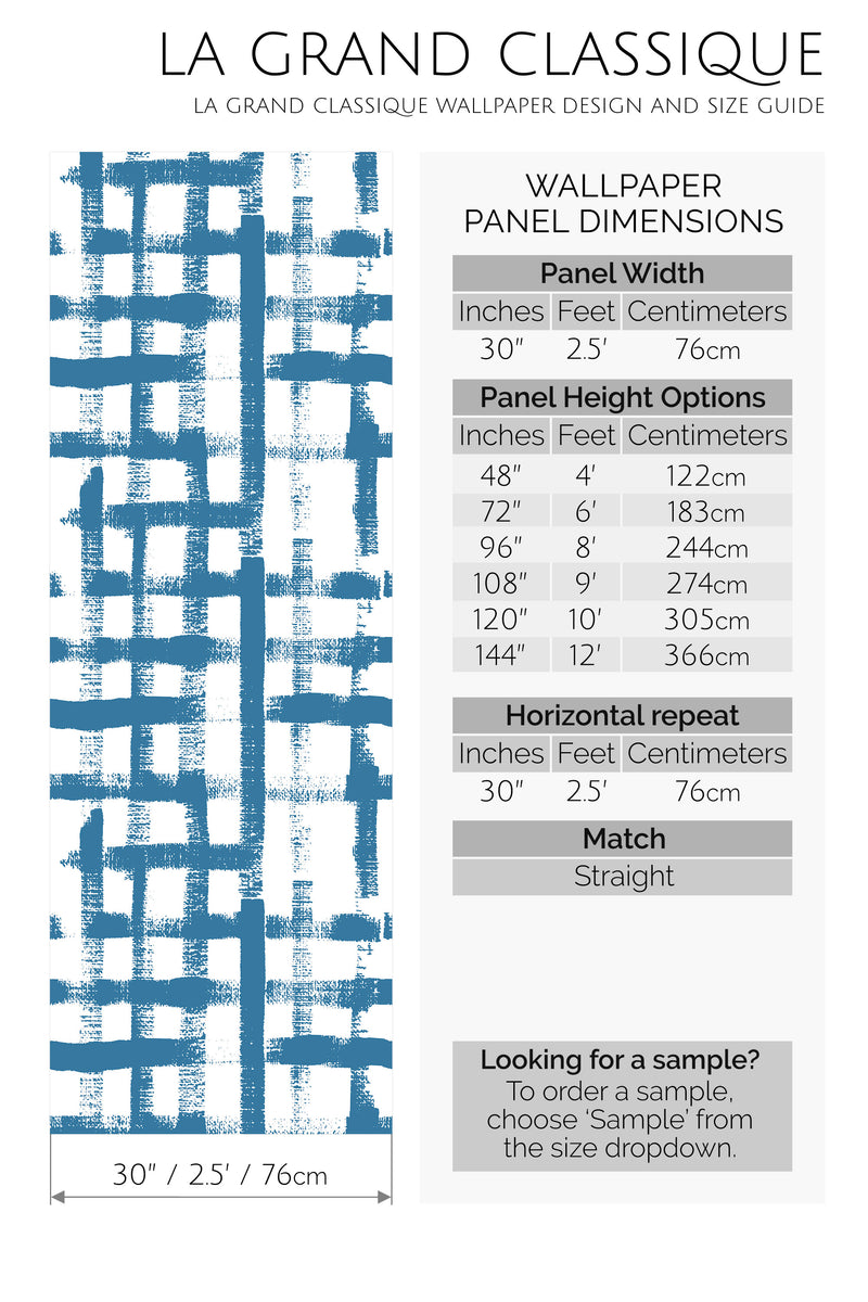 grid peel and stick wallpaper specifiation