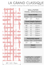 brush grid peel and stick wallpaper specifiation