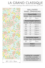 summer peel and stick wallpaper specifiation