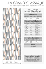 line art design peel and stick wallpaper specifiation