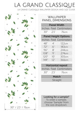 leaf dots peel and stick wallpaper specifiation