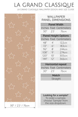 neutral star peel and stick wallpaper specifiation