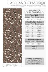brown blooming tree peel and stick wallpaper specifiation