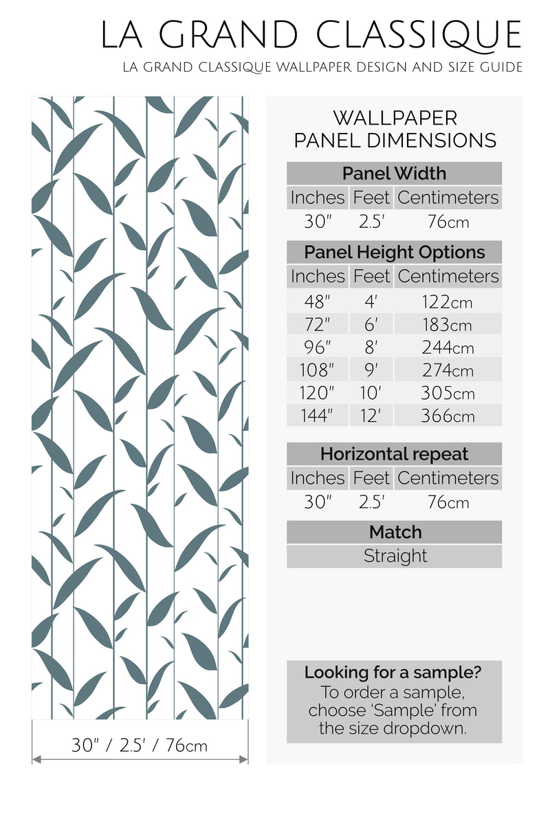 leaf line peel and stick wallpaper specifiation