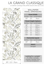 elegant floral peel and stick wallpaper specifiation