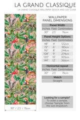 tropical peel and stick wallpaper specifiation