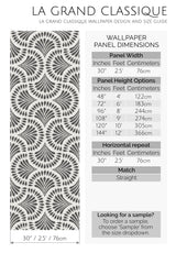 black art deco paisley peel and stick wallpaper specifiation