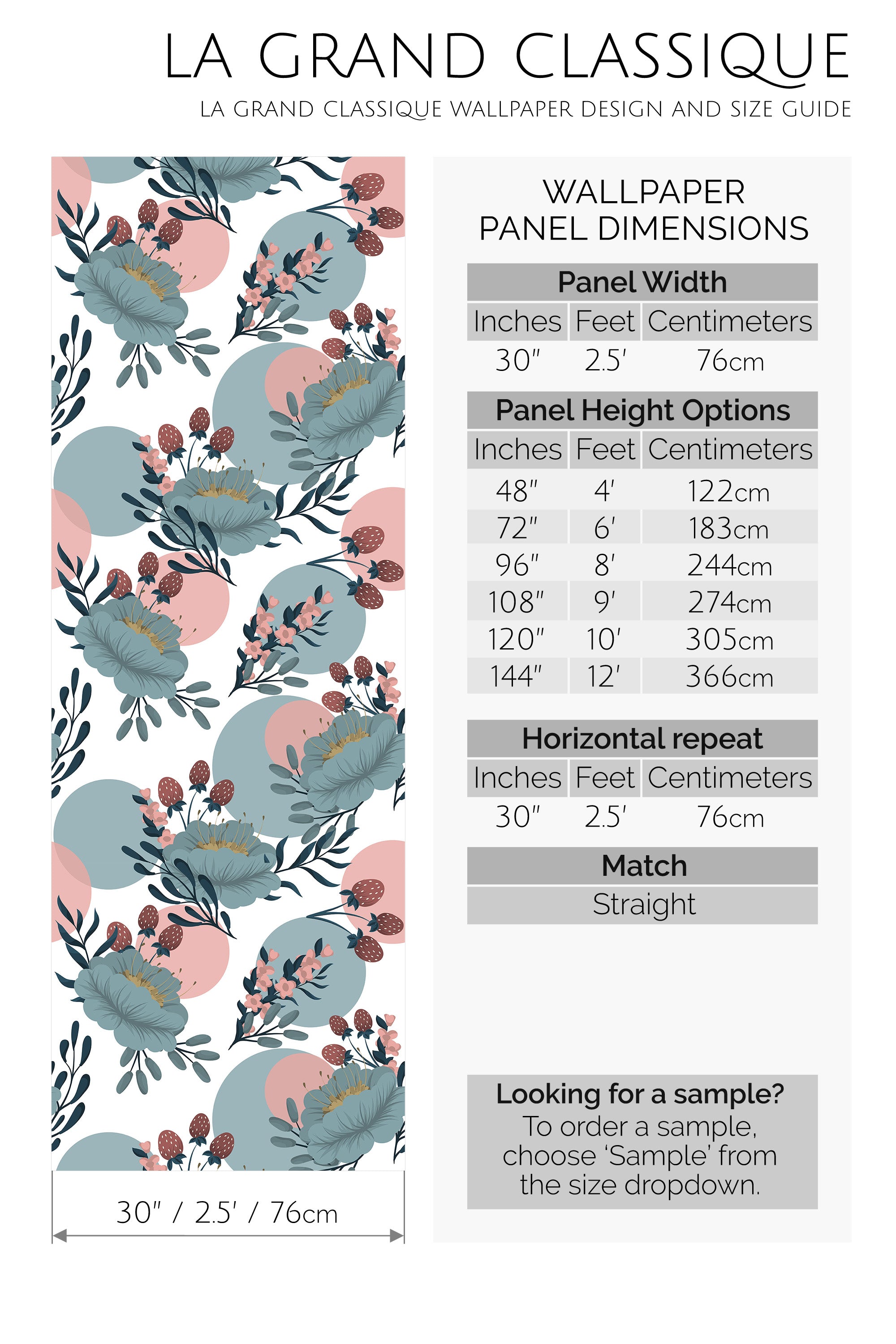 pastel boho floral peel and stick wallpaper specifiation